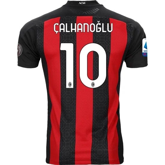 Maglie da Calcio AC Milan Hakan Calhanoglu 10 Prima 2020 21 - Manica Corta