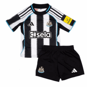 Completo Calcio Newcastle United Bambino Prima Divisa 2025 2026 – Manica Corta