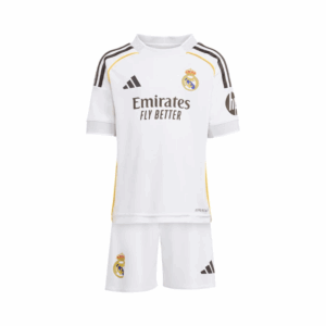 Completo Calcio Real Madrid Bambino Prima Divisa 2025 2026 – Manica Corta